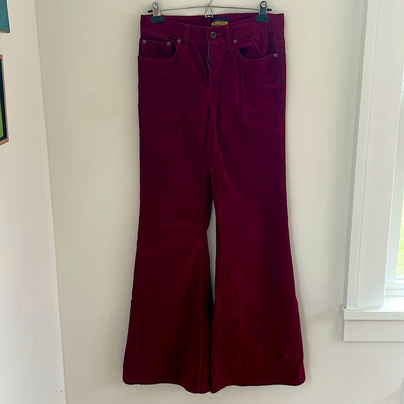 Wide leg and flared corduroy pants size 6 - Picture 1 of 4